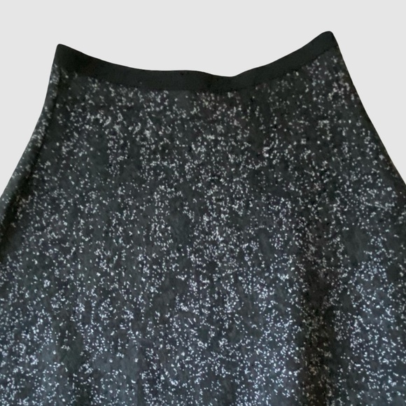 Theory Black/White Wool Blend Knit Pull On Casual Preppy Mini Skirt- Sz-S - Picture 2 of 12